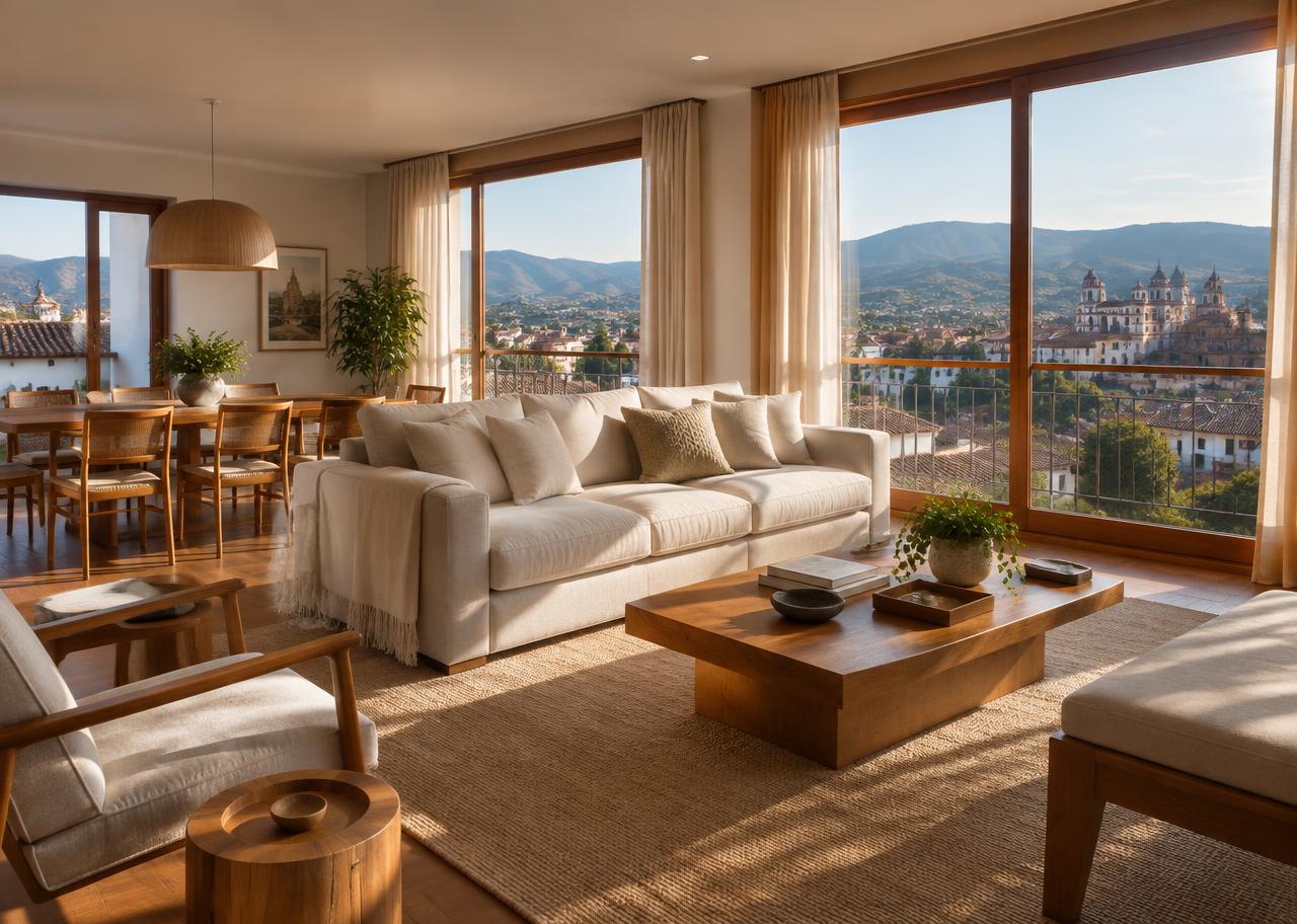 Apartamento com vista para a serra